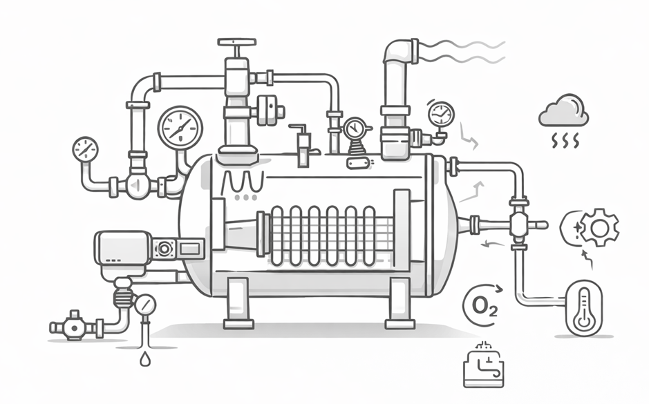 Industrial boiler system overview
